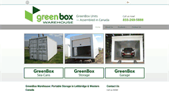 Desktop Screenshot of greenboxwarehouse.com